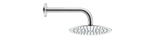 Showerhead, UV0660019010 Type of mounting: Wall installation, Ceiling mount, Round, Diameter of showerhead: 200 mm, Chrome High Gloss