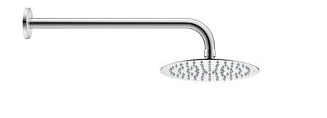 Showerhead 1jet 200, UV0660019010 Type of mounting: Wall installation, Ceiling mount, Flow rate (3 bar): 25,5 l/min, Chrome High Gloss