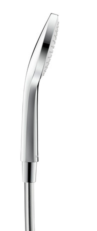 Hand shower 1jet, UV0650013010 Chrome/White, Ø 110 mm, Flow rate (3 bar): 15 l/min