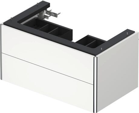 Meuble sous lavabo suspendu, XS416201818 Blanc mat, Décor