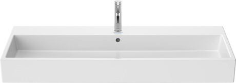 Washbasin, 2350120000 White High Gloss, Number of washing areas: 1 Middle, Number of faucet holes per wash area: 1 Middle, Overflow: Yes
