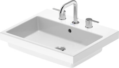 Sink, 0383550030 White High Gloss, Number of faucet holes: 3, Soap dispenser position: Left, cUPC listed: No