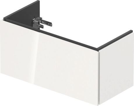 Vanity unit wall-mounted, LC615702222 White High Gloss, Decor