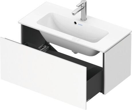 Meuble sous lavabo suspendu, LC615701818 Blanc mat, Décor