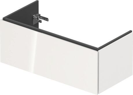Vanity unit wall-mounted, LC614202222 White High Gloss, Decor