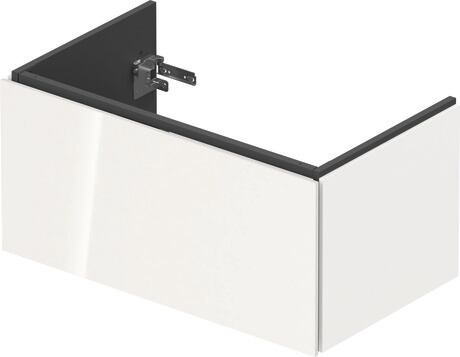 Vanity unit wall-mounted, LC614102222 White High Gloss, Decor