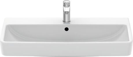 Washbasin, 23758000002 White High Gloss, Number of washing areas: 1 Middle, Number of faucet holes per wash area: 1 Middle, Overflow: Yes