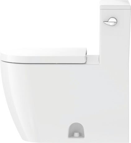 One Piece Toilet, 2185010082 White High Gloss, Single Flush, Flush water quantity: 4,8 l, Trip lever placement: Right, WaterSense: Yes