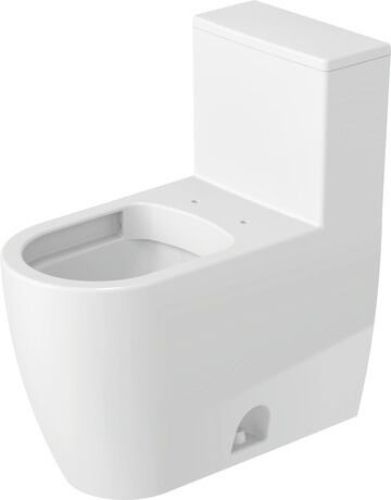 One Piece Toilet, 2185010002 White High Gloss, Single Flush, Flush water quantity: 4,8 l, Trip lever placement: Left, WaterSense: Yes