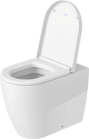 Floorstanding toilet, 2169090000 White High Gloss, Flush water quantity: 4,5 l, Flushing rim: Semi-open