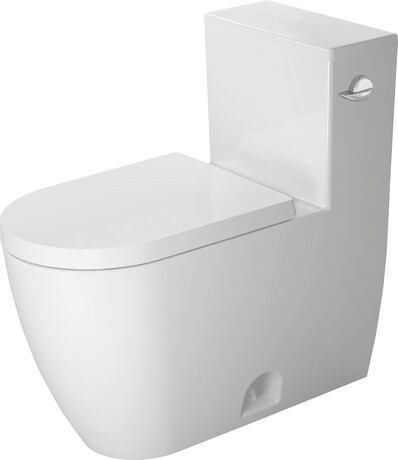 One Piece Toilet, 2185010082 White High Gloss, Single Flush, Flush water quantity: 4,8 l, Trip lever placement: Right, WaterSense: Yes
