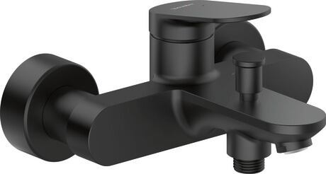 Single lever bathtub mixer for exposed installation, WA5230000C46 Black Matt, Centre distance: 150 mm ± 15 mm