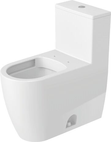 Inodoro de una pieza, 2173010085 Blanco Brillante, Single Flush, Cantidad agua de descarga: 4,8 l, Posición del accionamiento de la cisterna: superior