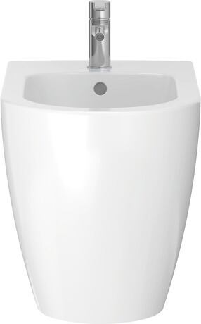 Floorstanding bidet, 2289100000 White High Gloss, Number of faucet holes per wash area: 1