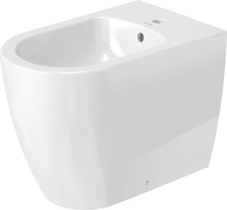 Floorstanding bidet, 2289100000 White High Gloss, Number of faucet holes per wash area: 1