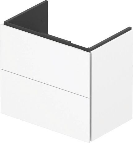 Meuble sous lavabo suspendu, LC625601818 Blanc mat, Décor