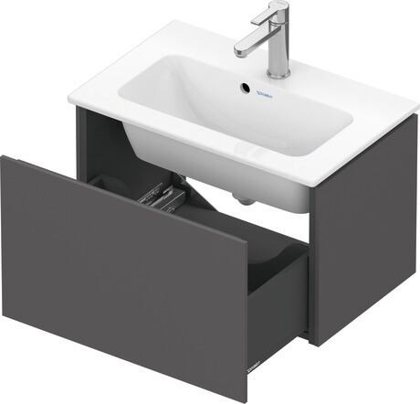 Meuble sous lavabo suspendu, LC615604949 Graphite mat, Décor