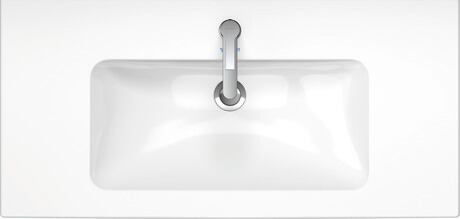 Wall Mounted Sink, 2336100000 White High Gloss, Number of basins: 1 Middle, Number of faucet holes: 1 Middle