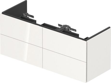 Vanity unit wall-mounted, LC625902222 White High Gloss, Decor