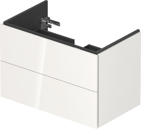 Vanity unit wall-mounted, LC624102222 White High Gloss, Decor