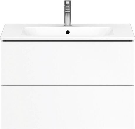 Meuble sous lavabo suspendu, LC624101818 Blanc mat, Décor