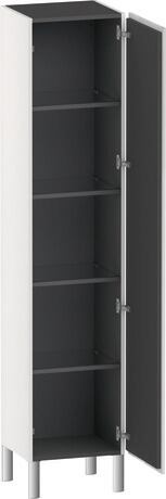 Tall cabinet, LC1180R2222 Hinge position: Right, White High Gloss, Decor
