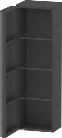 Semi-tall cabinet, HP1261L8080 Hinge position: Left, Graphite Super Matt, Decor