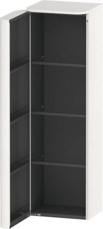 Semi-tall cabinet, HP1261L2222 Hinge position: Left, White High Gloss, Decor