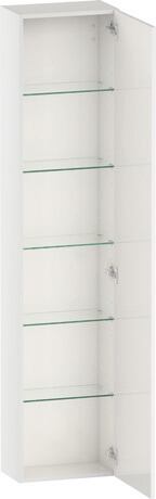 Tall cabinet, DS1228R2222 Hinge position: Right, White High Gloss, Decor