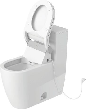 One-piece toilet, 2173010085 White High Gloss, Single Flush, Flush water quantity: 4,8 l, Flush operation position: Top