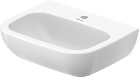 Washbasin Med, 23115500002 White High Gloss, Number of washing areas: 1 Middle, Number of faucet holes per wash area: 1 Middle