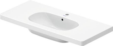 Washbasin, 03421000002 White High Gloss, Number of washing areas: 1 Middle, Number of faucet holes per wash area: 1 Middle