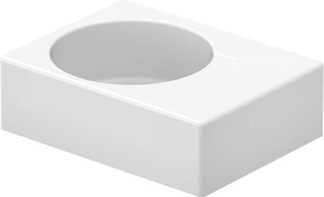 Washbasin, 0684600000 White High Gloss, Rectangular, Number of washing areas: 1 Left, Number of pre-marked tap holes: 1