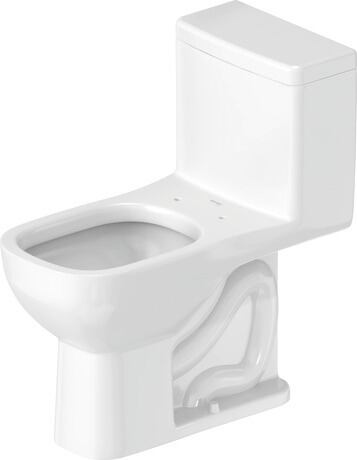 One-piece toilet, 0113010001 White High Gloss, Single Flush, Flush operation position: Left