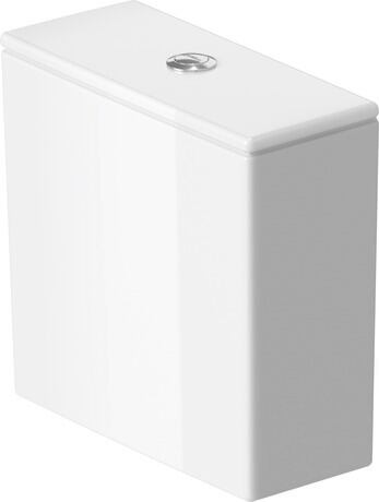 Toilet Tank, 0935200085 White, Flush water quantity: 1.28 gal, Includes mechanism, Single Flush, Water connection position: Bottom left 3/8 
