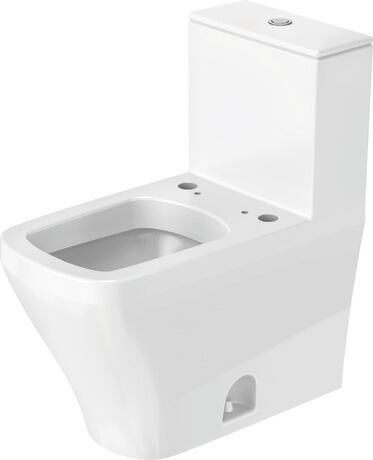 Inodoro de una pieza para asiento de lavado, 2157510083 Blanco Brillante, Doble descarga, Cantidad agua de descarga: 5/3,5 l, Posición del accionamiento de la cisterna: superior