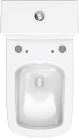 Inodoro de una pieza para asiento de lavado, 2157510085 Blanco Brillante, Single Flush, Cantidad agua de descarga: 4,8 l, Posición del accionamiento de la cisterna: superior