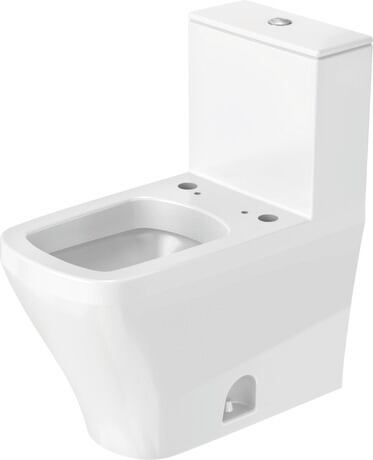 One piece toilet for shower toilet seat, 2157510085 White High Gloss, Single Flush, Flush water quantity: 4,8 l, Flush operation position: Top