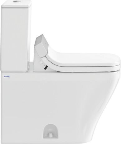 Two piece toilet for shower toilet seat, 2160510085 White High Gloss, Flush water quantity: 4,8 l