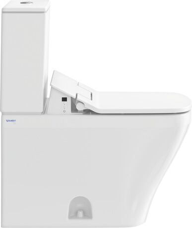 Two Piece Toilet, D4052800 SensoWash toilet, elongated, Finish White High Gloss, extractor/siphon Jet, Flushing rim: Closed, Trip lever placement: Top, Outlet: Closed, Flush water quantity: 1.32 gal/0.92 gal, Toilet Tank: 0935200005, Dual Flush, Water connection position: Bottom left, Trip lever placement: Top, Shower toilet seat: 611200001001300, Removable Seat, Slow close, WaterSense: Yes, cUPC listed: Yes, cC/IAPMO®: No