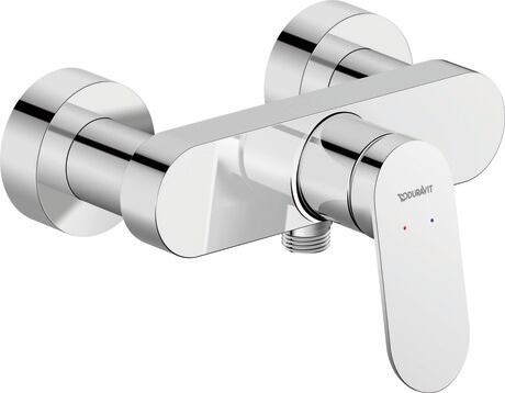 Single lever shower mixer for exposed installation, WA4230000010 Chrome, Centre distance: 150 mm ± 15 mm, Flow rate (3 bar): 24 l/min