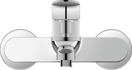 Mezclador monomando para bañera, visto, WA5230000010 Cromado, Excéntricas: 150 mm ± 15 mm, Caudal (3 bar): 25 l/min