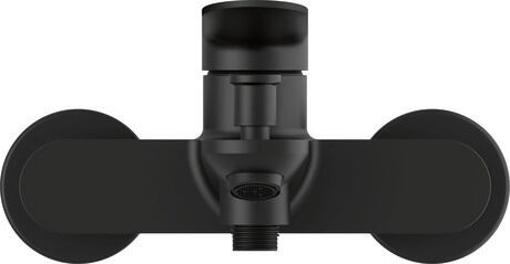 Single lever bathtub mixer for exposed installation, WA5230000046 Black Matt, Centre distance: 150 mm ± 15 mm, Flow rate (3 bar): 25 l/min