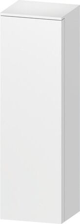 Semi-tall cabinet, QA1345L18180000 Hinge position: Left, White Matt, Decor