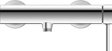 Single lever shower mixer for exposed installation, CE4230000010 Chrome, Connection type for water supply connection: S-connections, Centre distance: 150 mm ± 15 mm, Flow rate (3 bar): 21 l/min