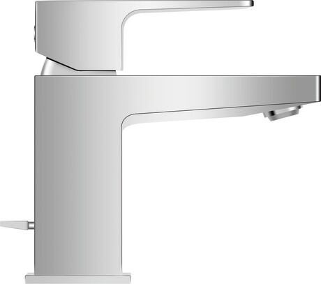 Mezclador monomando para lavabo S MinusFlow, MH1012001010 Altura: 138 mm, Profundidad: 95 mm, Caudal (3 bar): 3,5 l/min, Con vaciador y accionamiento