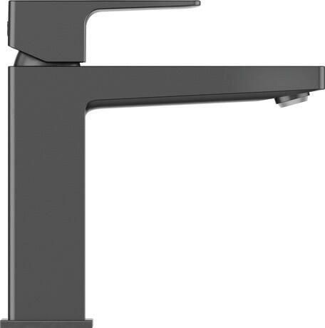 Mezclador monomando para lavabo M, MH1020002046 Negro Mate, Altura: 170 mm, Profundidad: 129 mm, Dimensiones de la conexión flexo: 3/8 pulgadas, Caudal (3 bar): 4,5 l/min