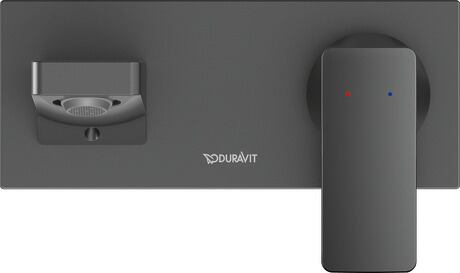 Mezclador monomando para lavabo, MH1070004046 Negro Mate, Altura: 100 mm, Profundidad: 189 mm, Caudal (3 bar): 5,5 l/min