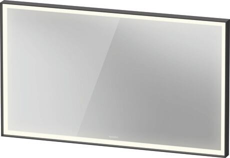 Mirror, LC7383049496100 Graphite Aluminium Matt, Defog system: Integrated, With auto-off function