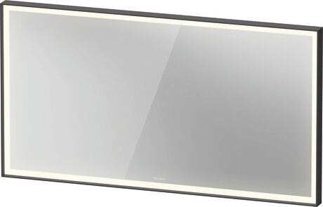 Mirror, LC7388049496100 Graphite Aluminium Matt, Defog system: Integrated, With auto-off function